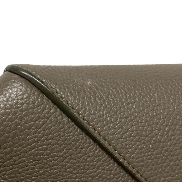 Auth CELINE Cabas Phantom Small With Belt - Gray Beige Soft grained calfskin - Picture 14 of 15